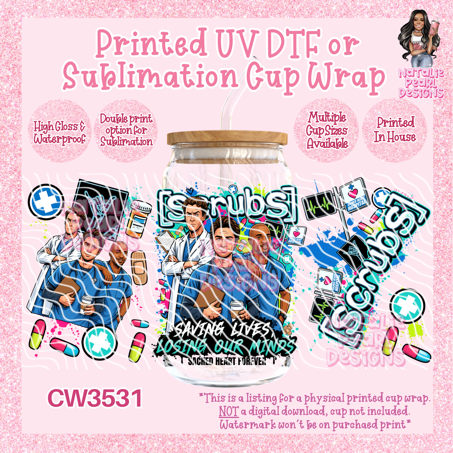 CW3531 UV DTF/SUB Cup Wraps