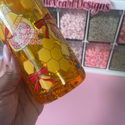 Honey Labubu Snow Globe Tumbler