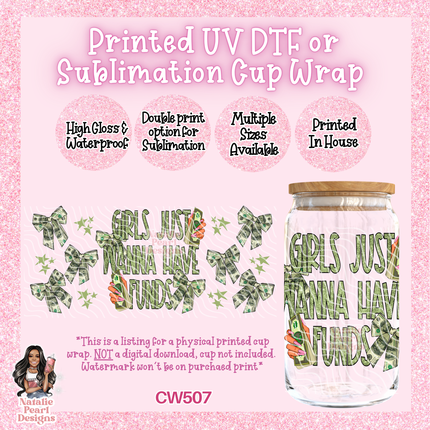 CW507 UV DTF/SUB Cup Wrap