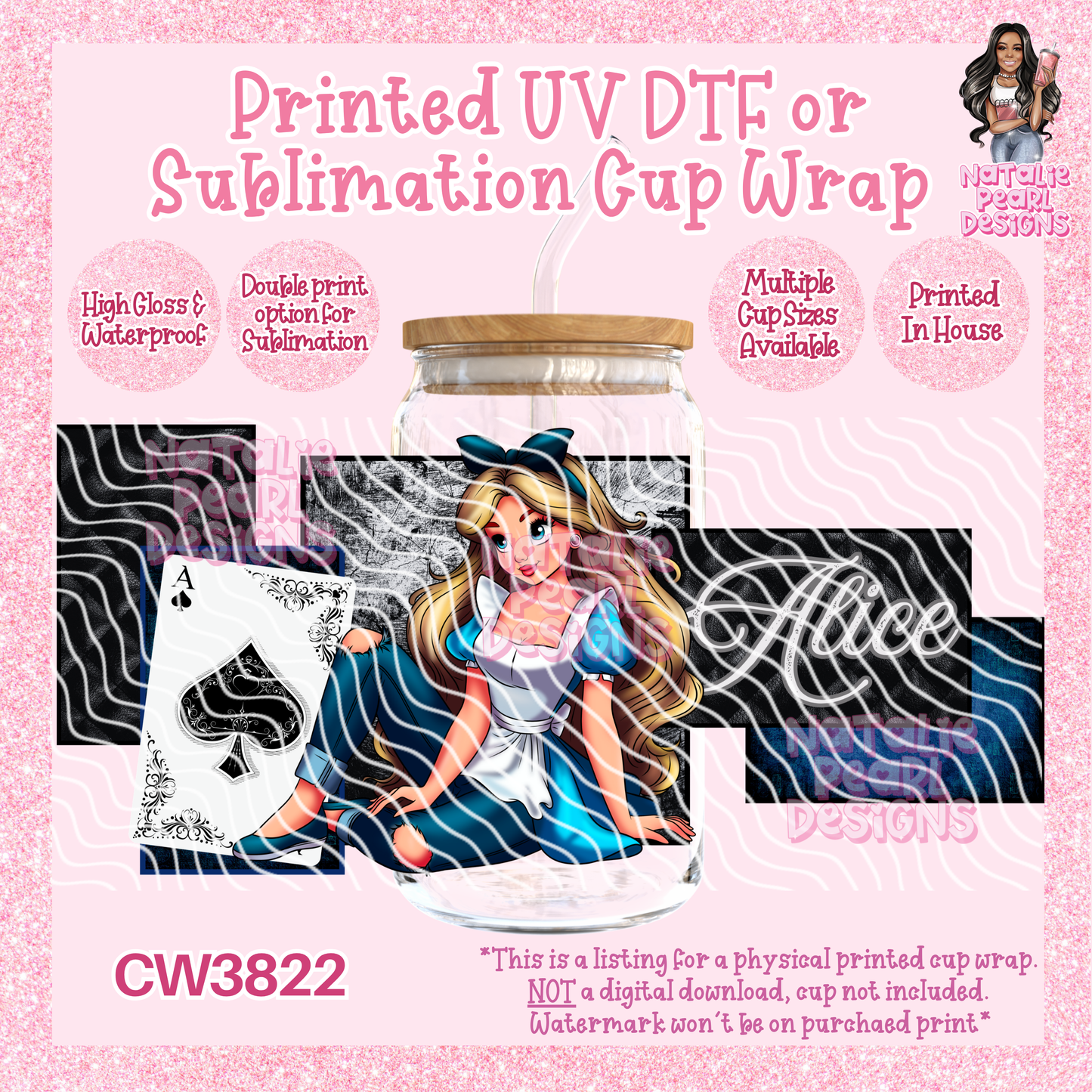 CW3822 UV DTF/SUB Cup Wraps