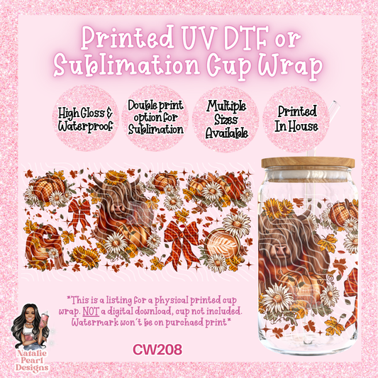 CW208 UV DTF/SUB Cup Wrap