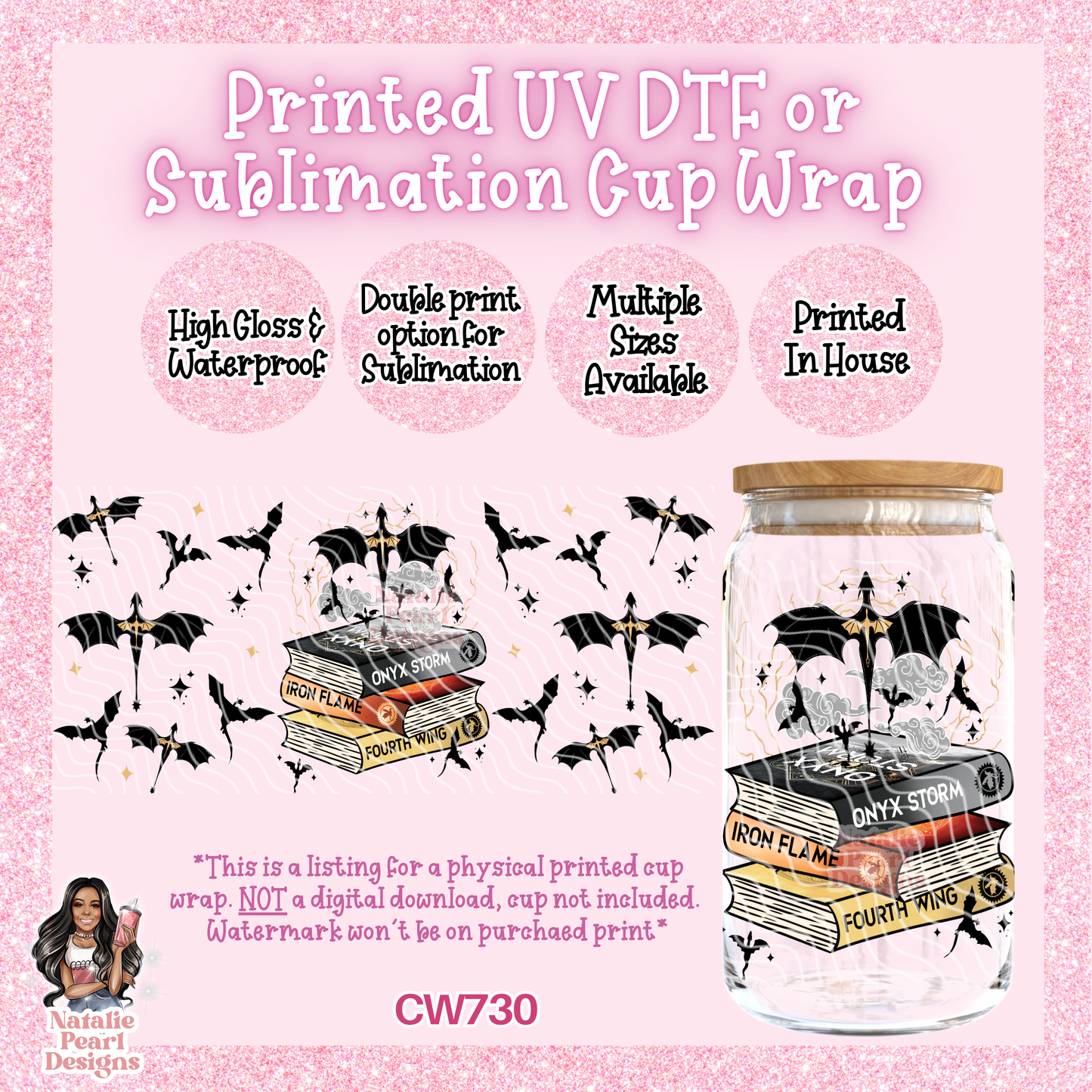 CW730 UV DTF/SUB Cup Wrap