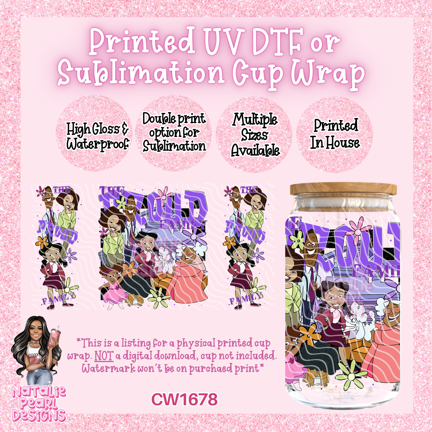 CW1678 UV DTF/SUB Cup Wraps