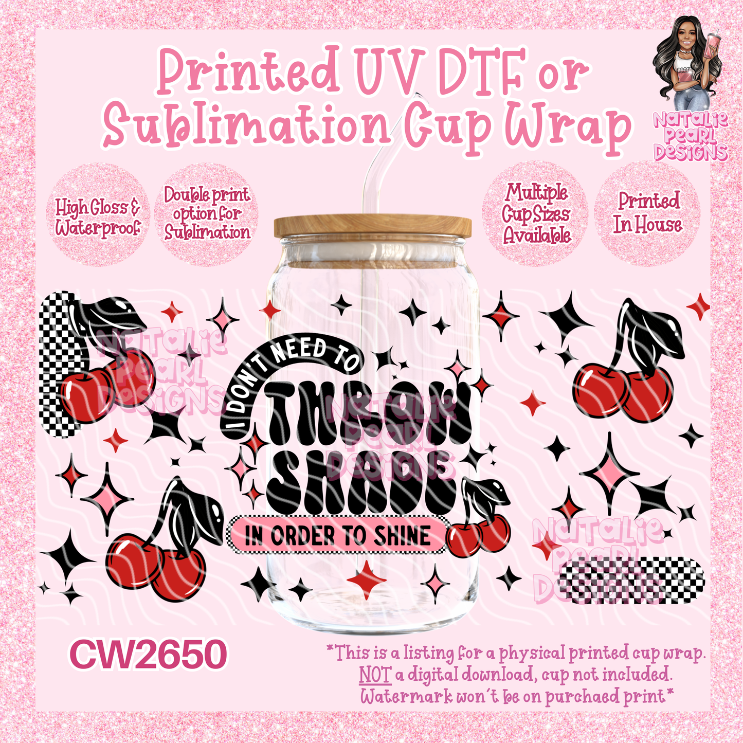 CW2650 UV DTF/SUB Cup Wraps