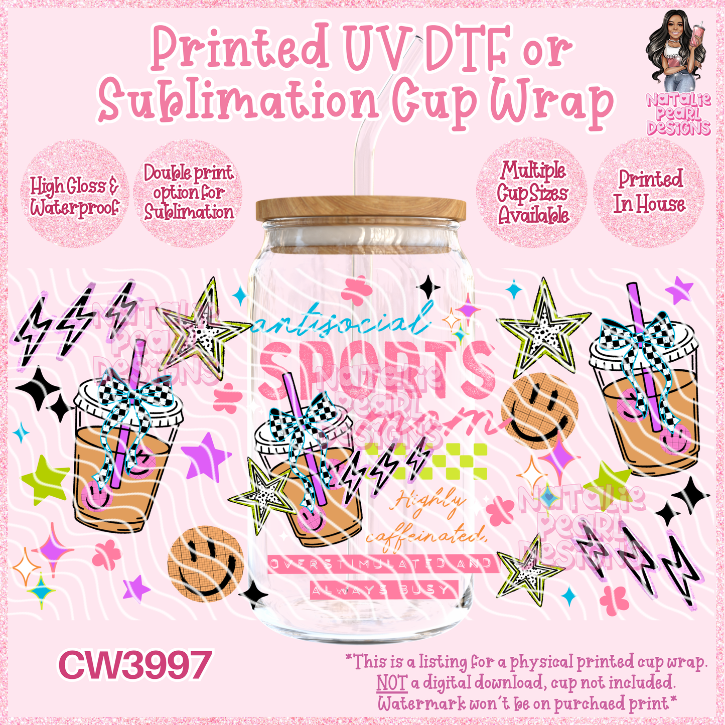 CW3997 UV DTF/SUB Cup Wraps