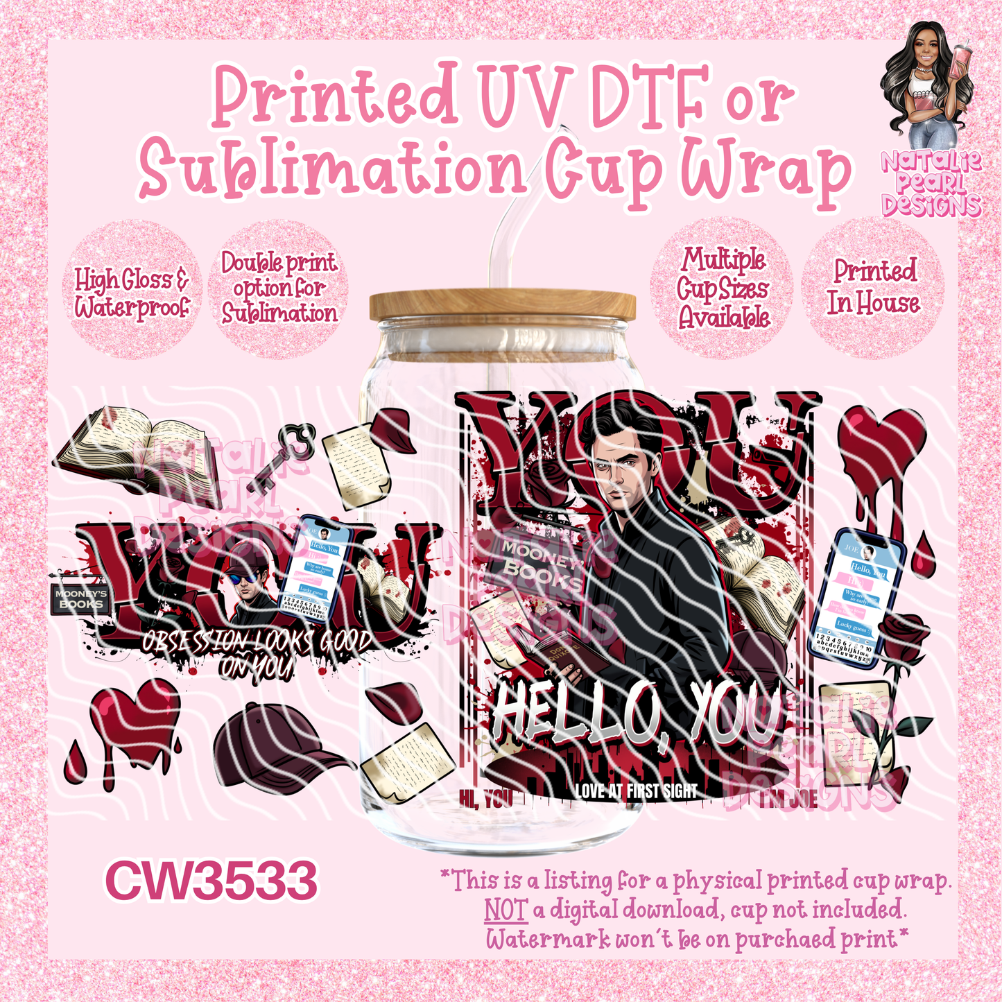CW3533 UV DTF/SUB Cup Wraps