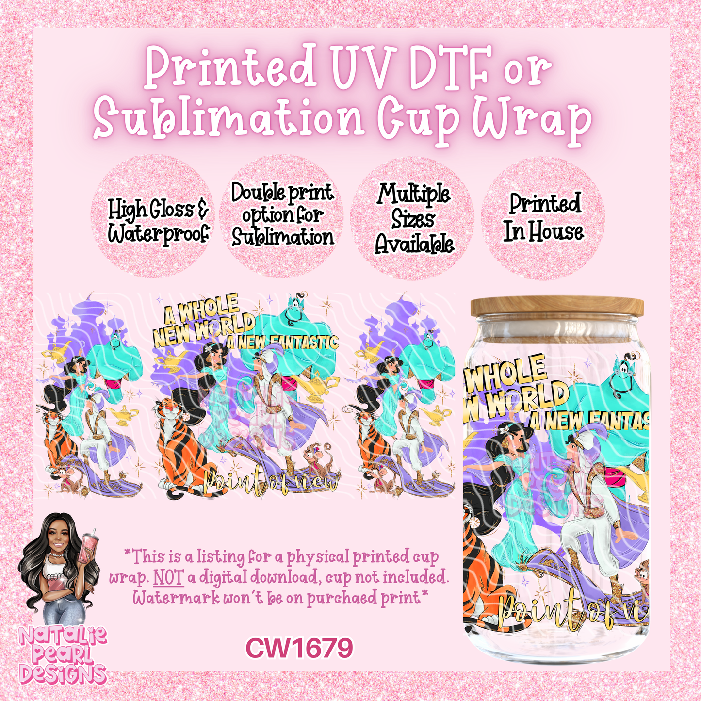 CW1679 UV DTF/SUB Cup Wraps