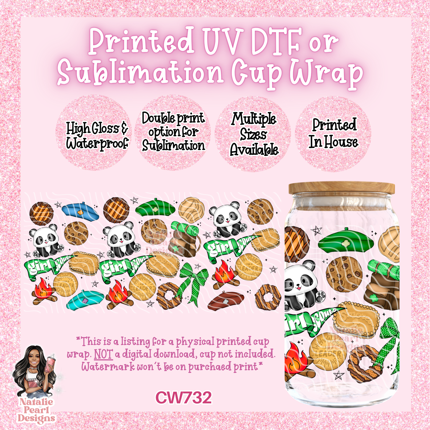 CW732 UV DTF/SUB Cup Wrap