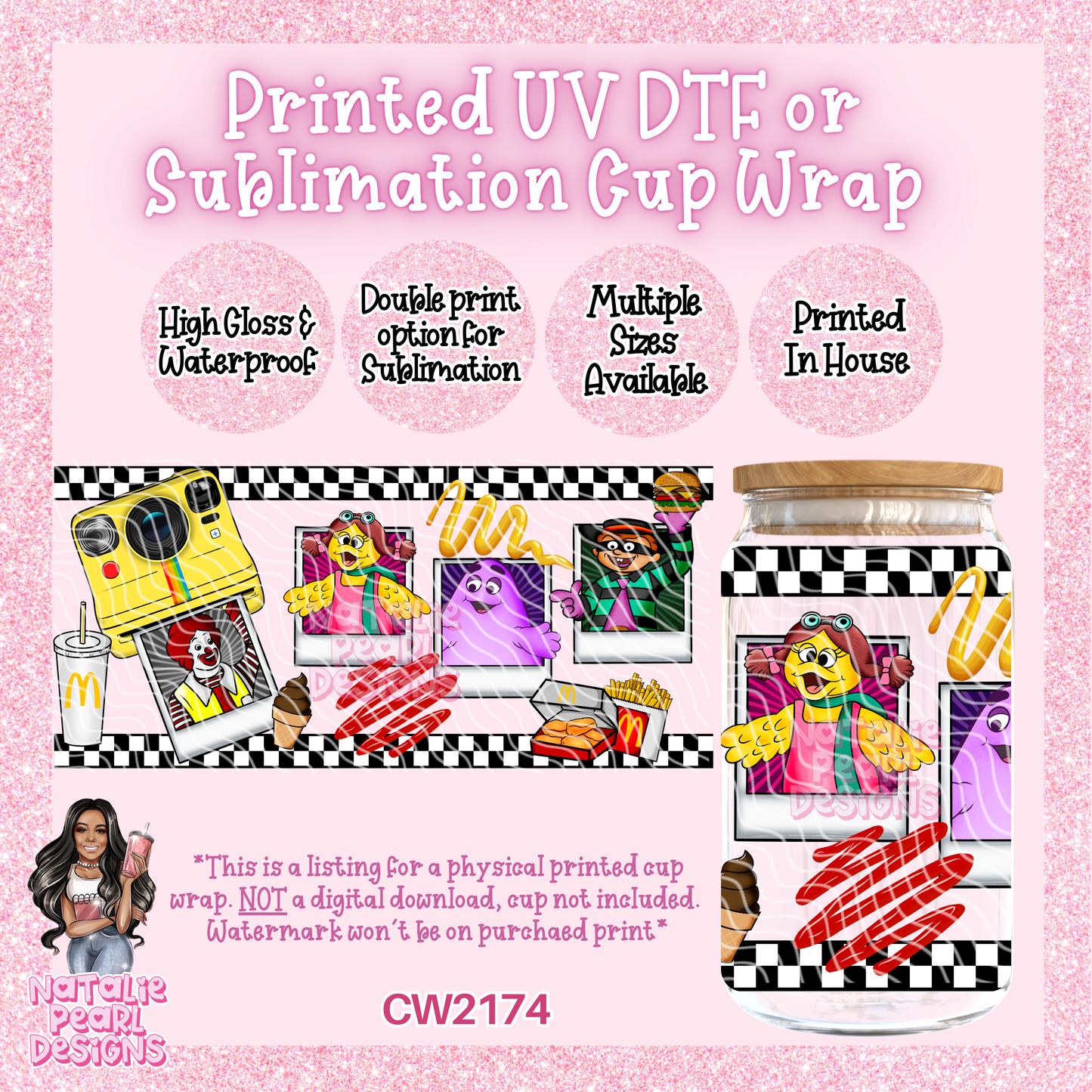 CW2174 UV DTF/SUB Cup Wraps