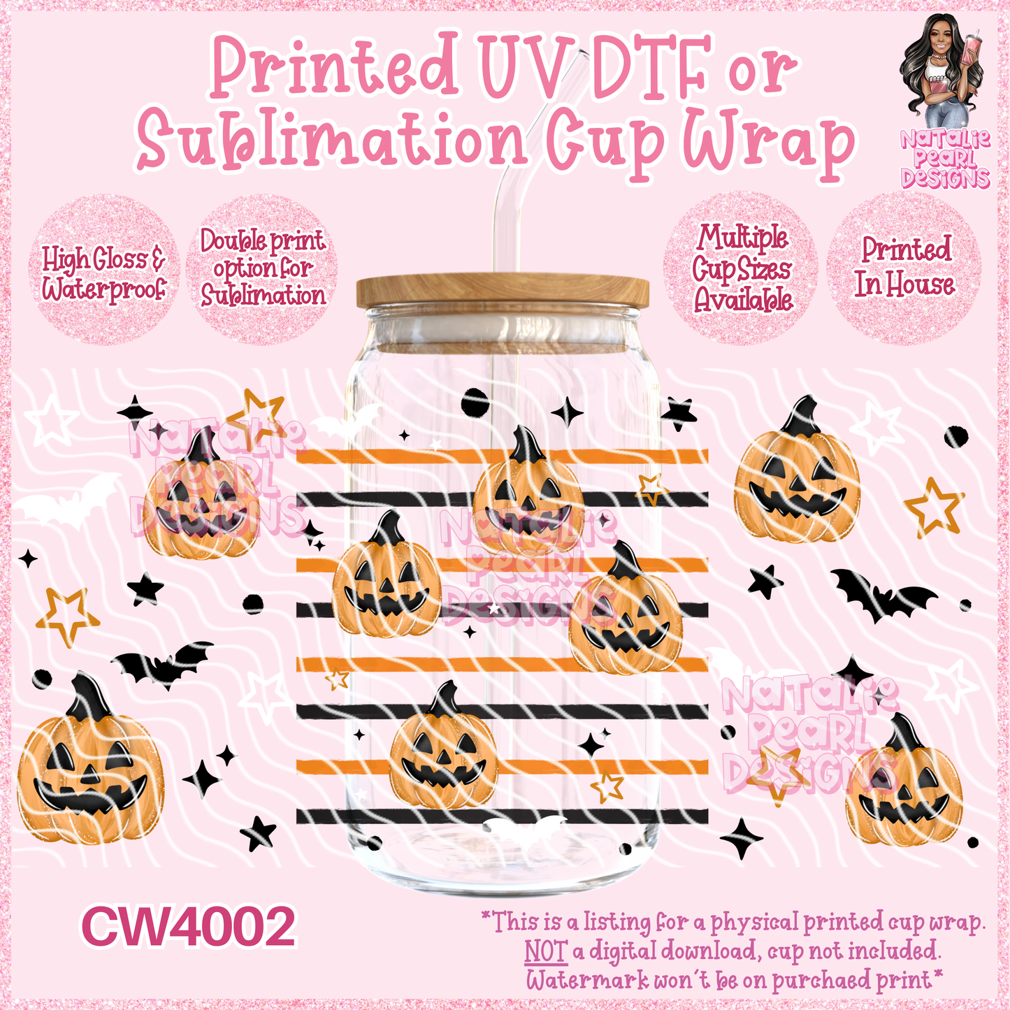 CW4002 UV DTF/SUB Cup Wraps