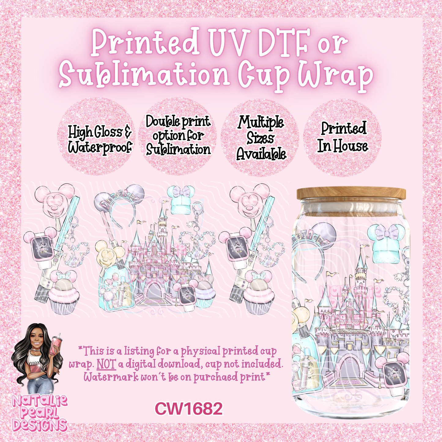 CW1682 UV DTF/SUB Cup Wraps