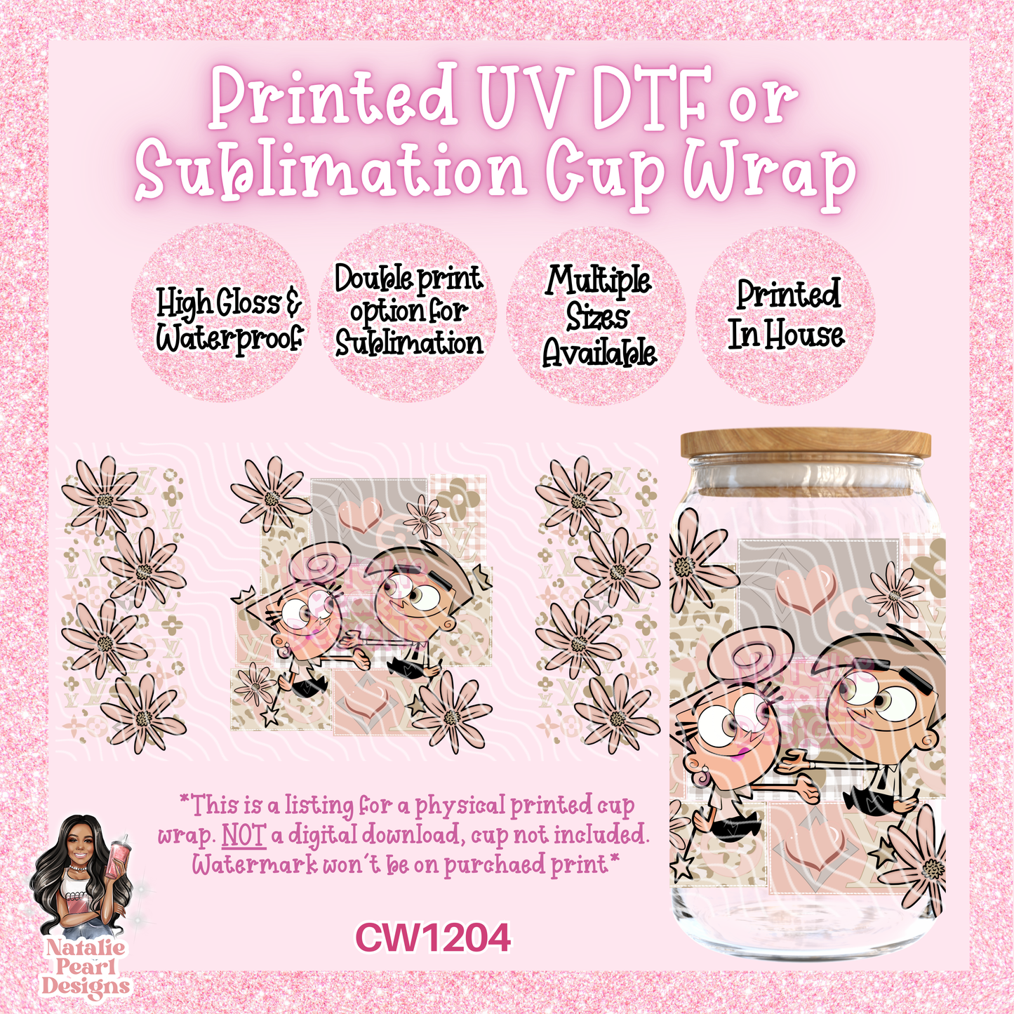 CW1204 UV DTF/SUB Cup Wrap