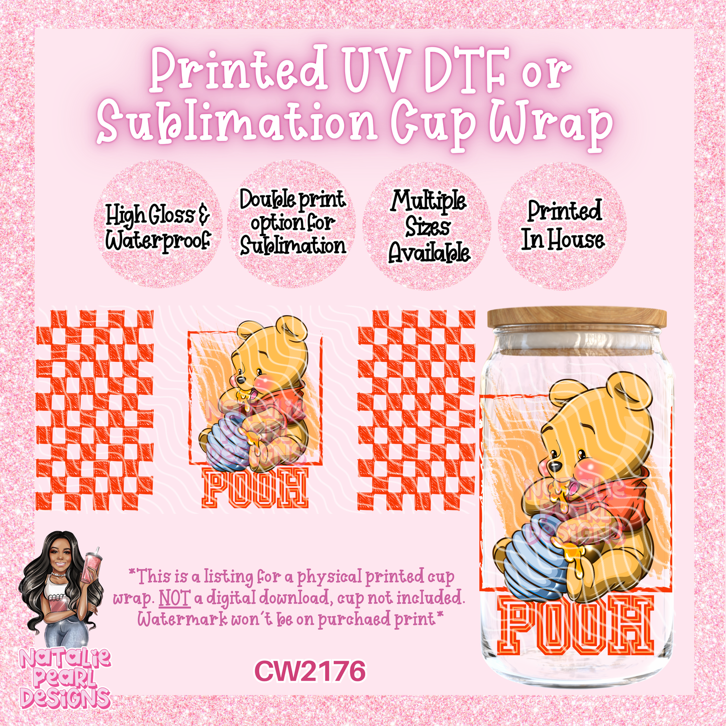 CW2176 UV DTF/SUB Cup Wraps