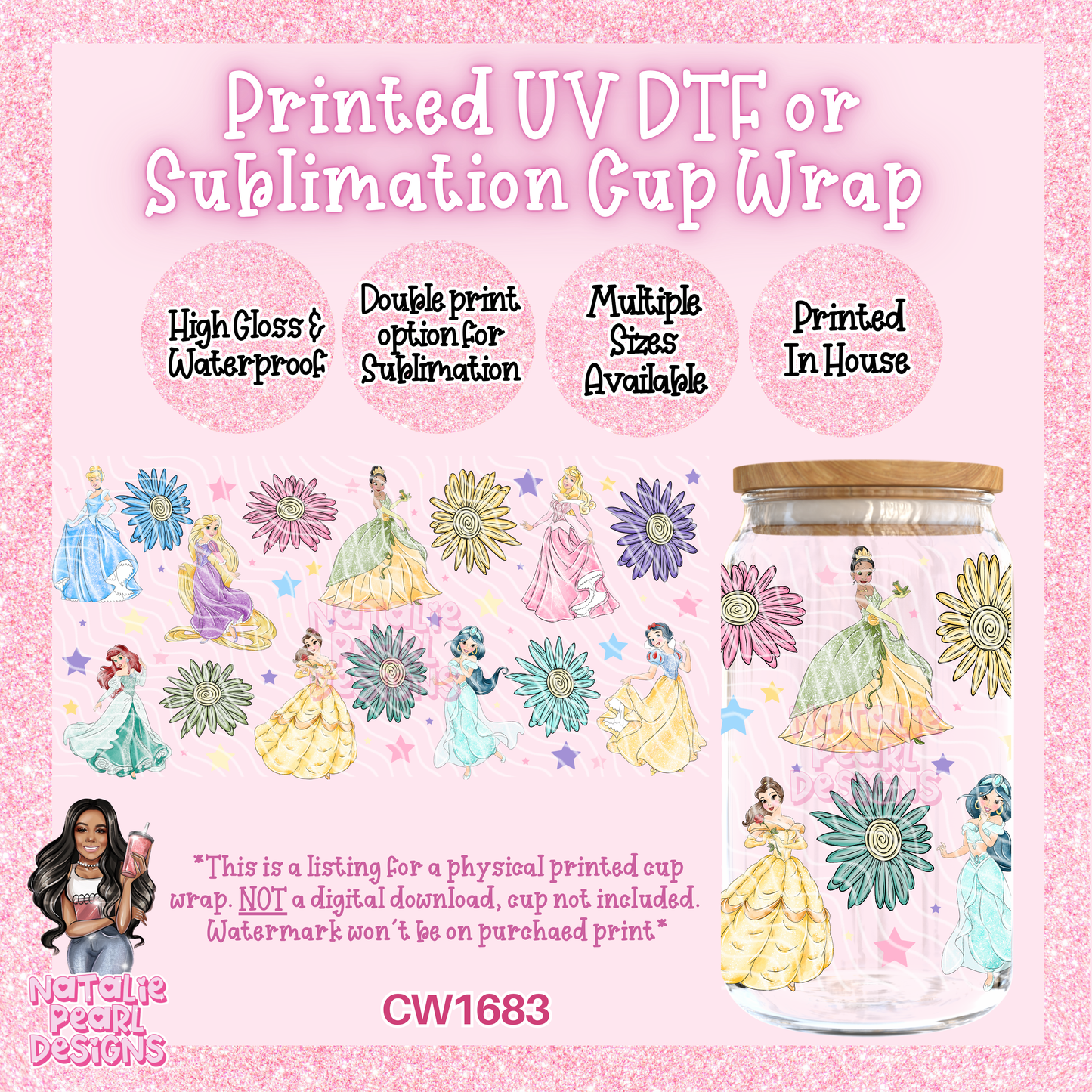 CW1683 UV DTF/SUB Cup Wraps