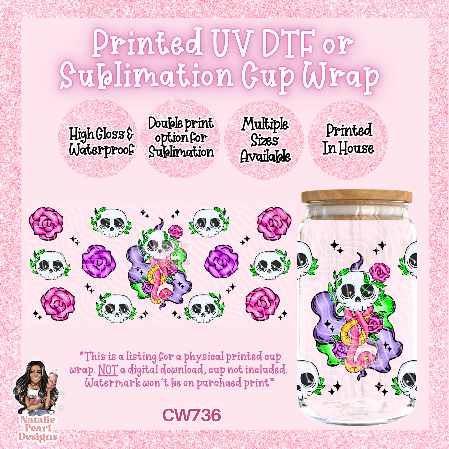 CW736 UV DTF/SUB Cup Wrap