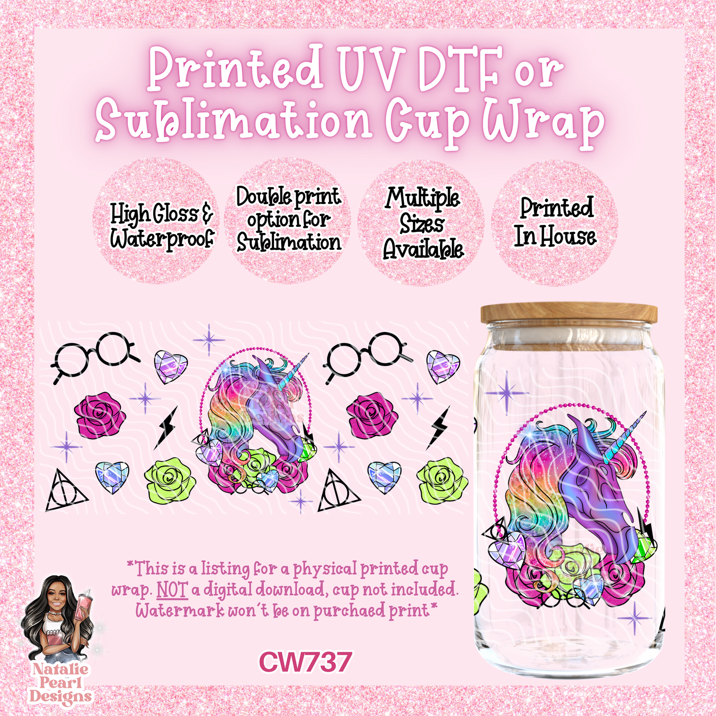 CW737 UV DTF/SUB Cup Wrap