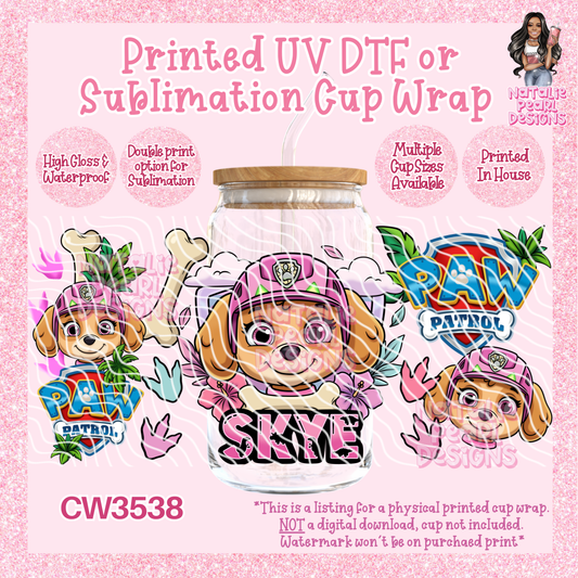 CW3538 UV DTF/SUB Cup Wraps
