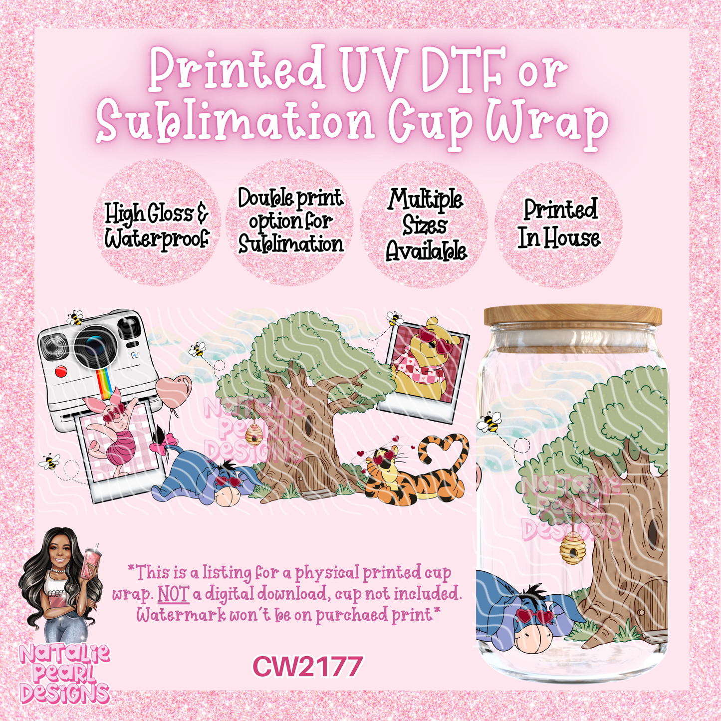 CW2177 UV DTF/SUB Cup Wraps