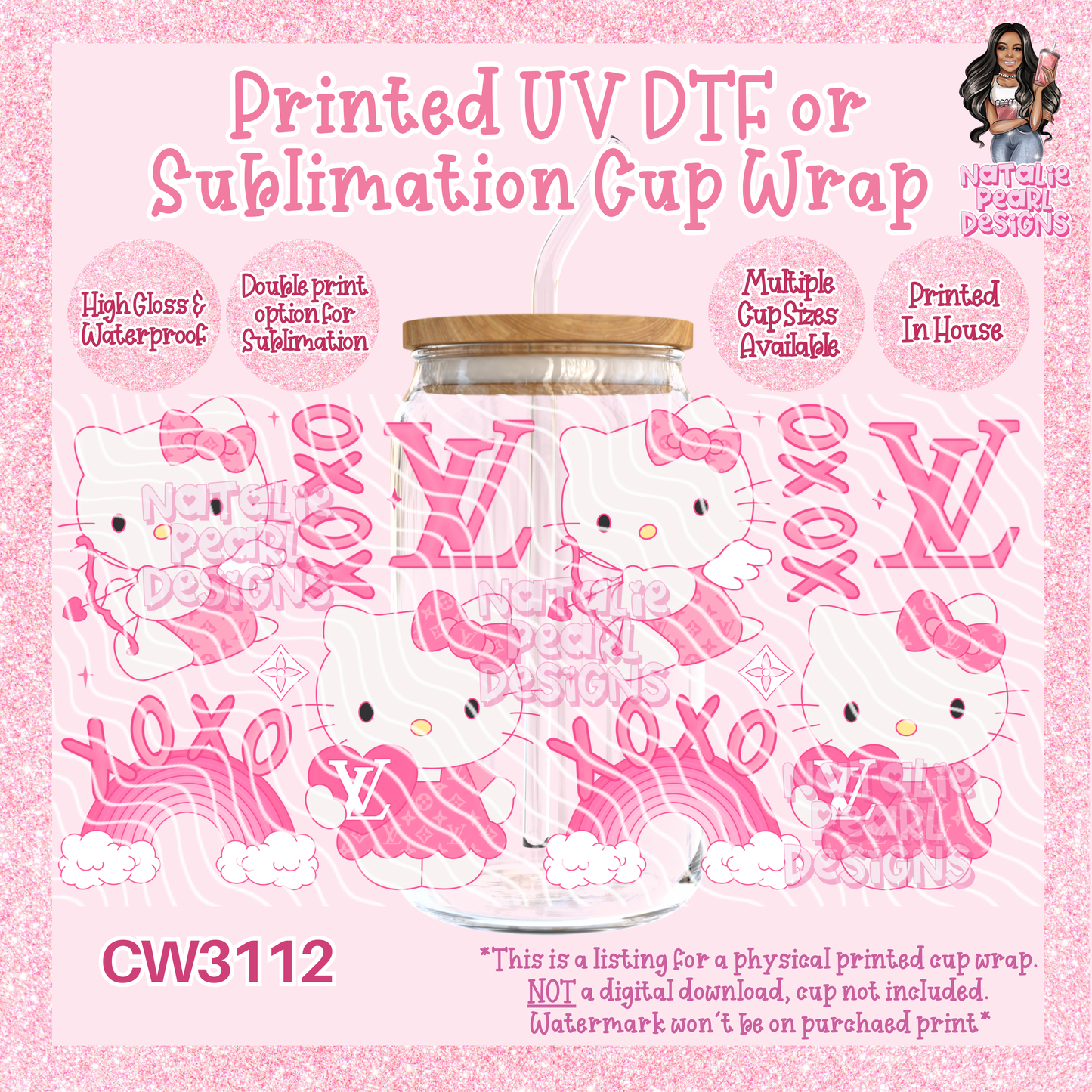CW3112 UV DTF/SUB Cup Wraps