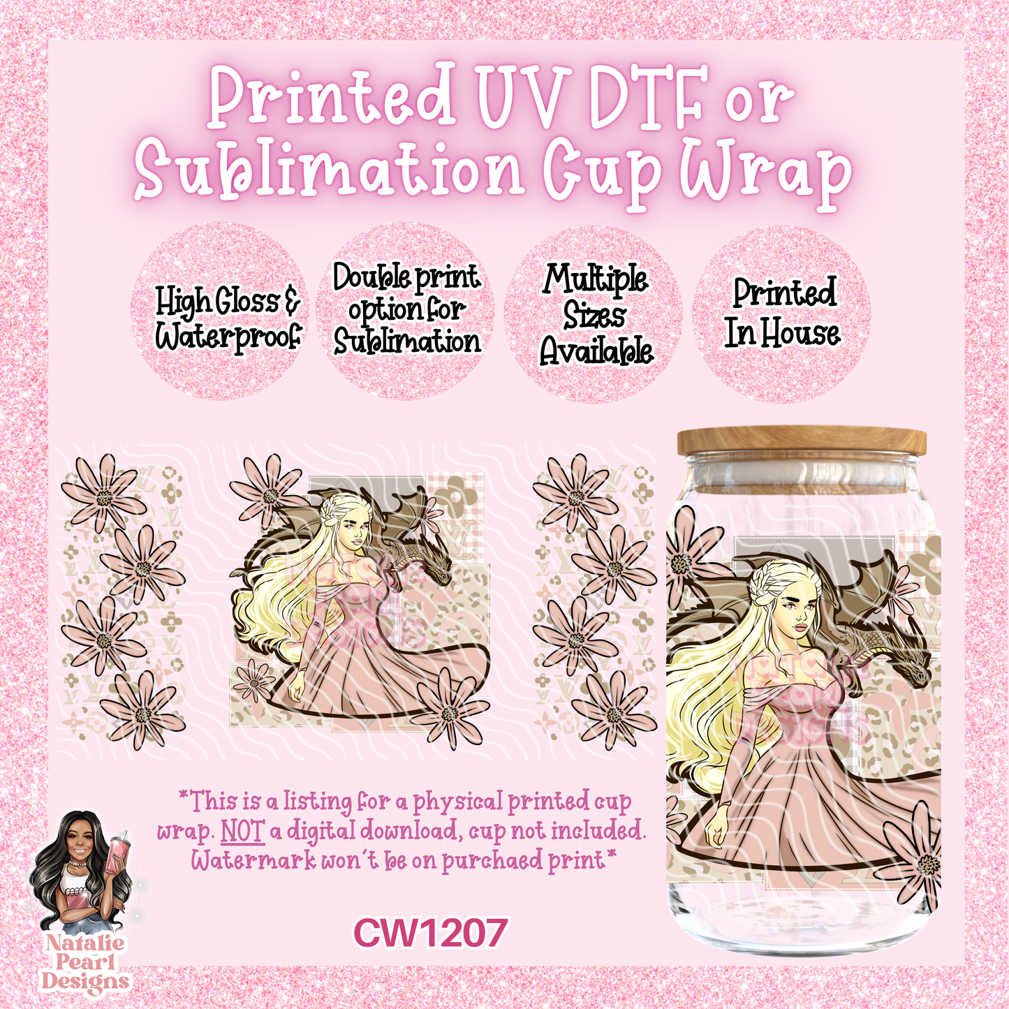 CW1207 UV DTF/SUB Cup Wrap