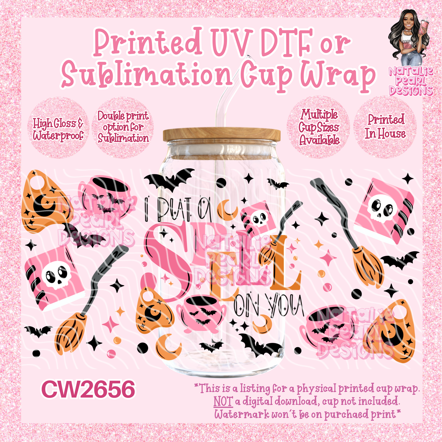 CW2656 UV DTF/SUB Cup Wraps