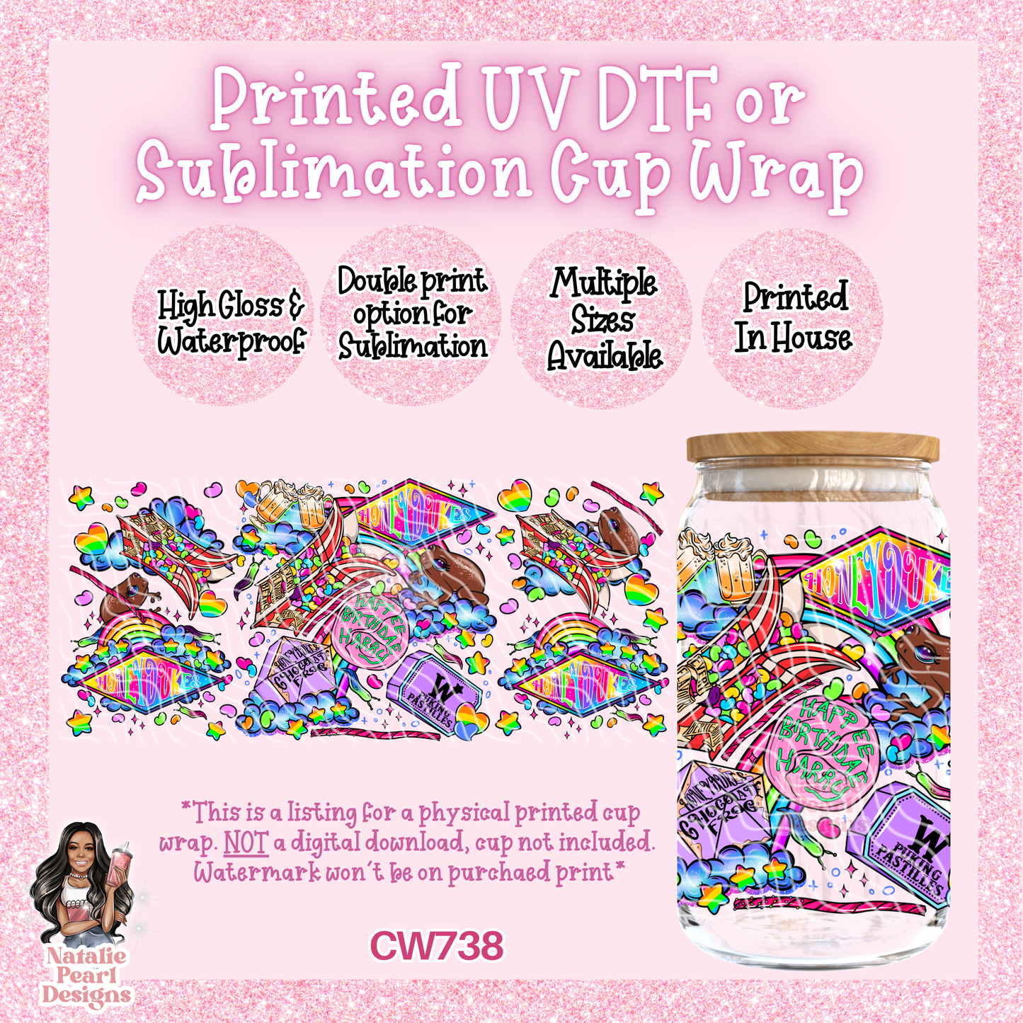 CW738 UV DTF/SUB Cup Wrap