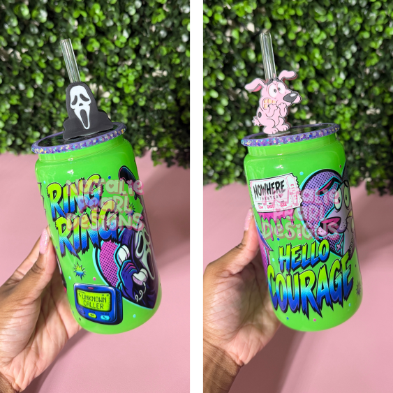 Ghost/Courage Glass Can