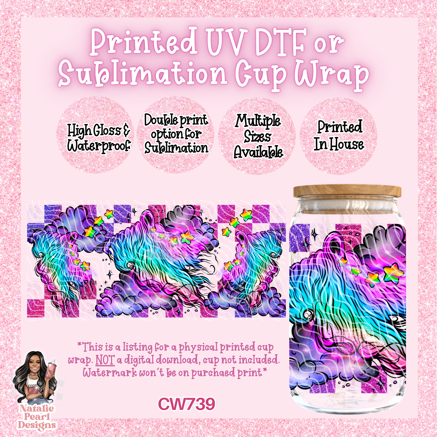 CW739 UV DTF/SUB Cup Wrap