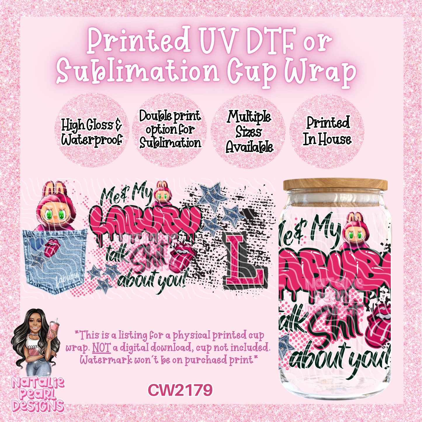 CW2179 UV DTF/SUB Cup Wraps