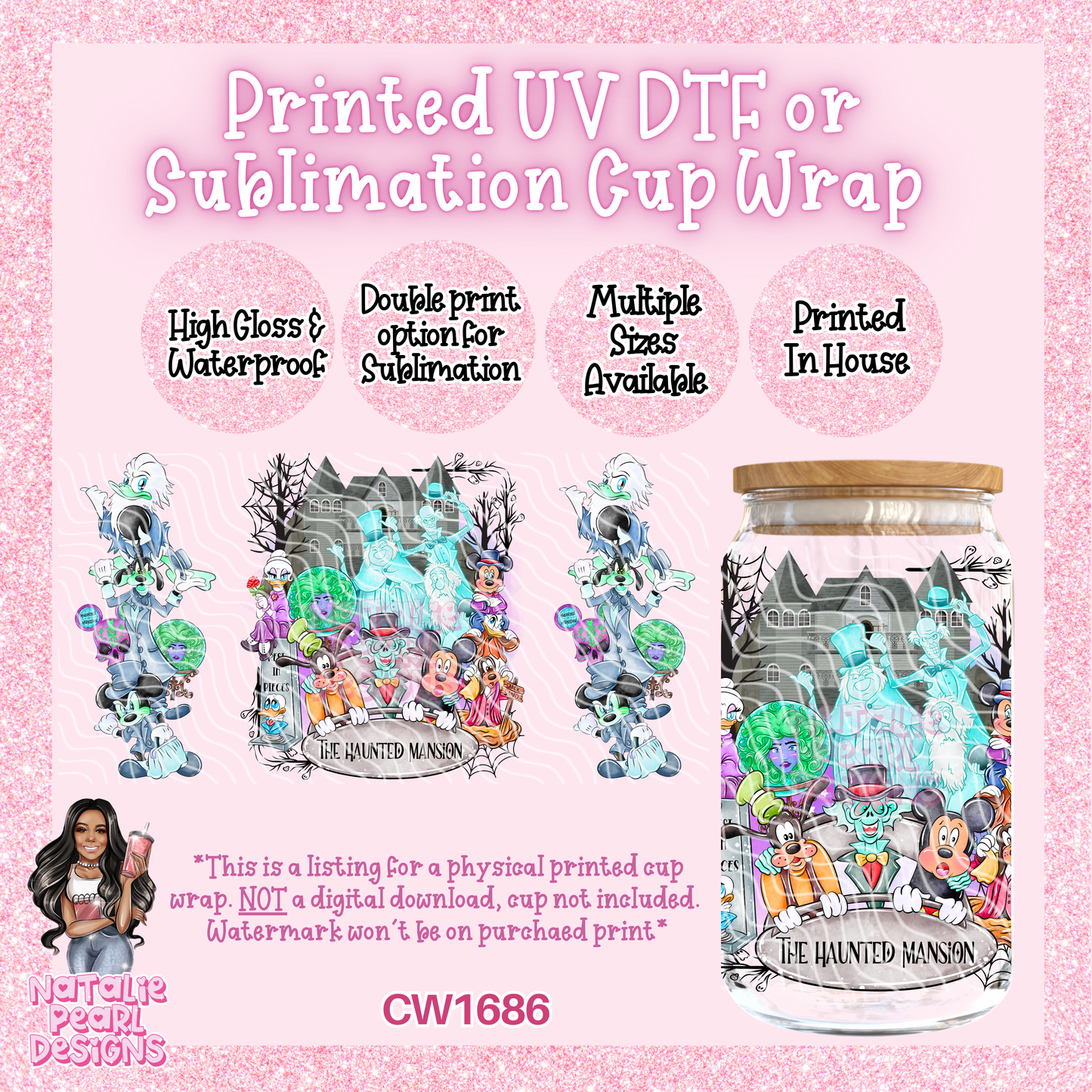 CW1686 UV DTF/SUB Cup Wraps