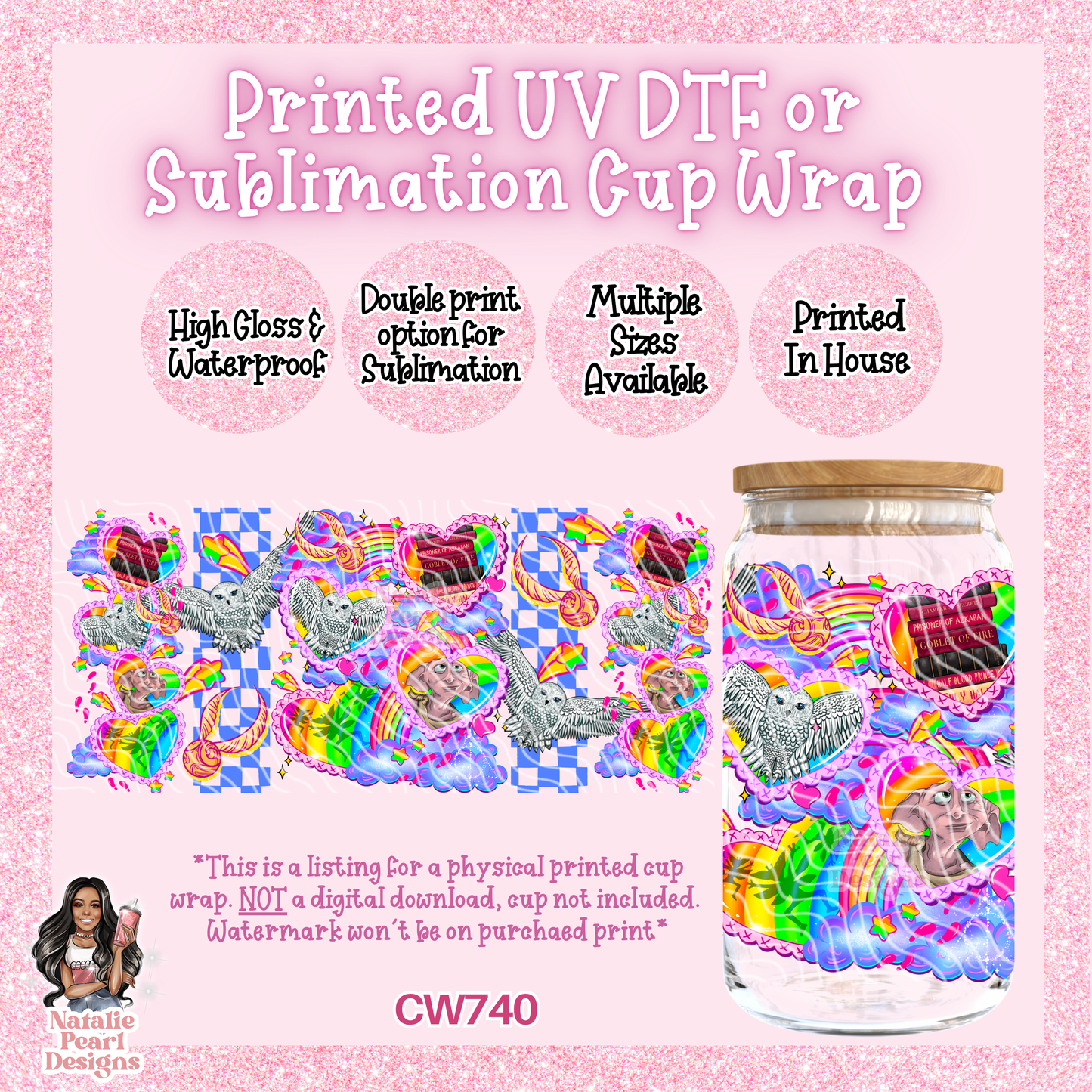 CW740 UV DTF/SUB Cup Wrap