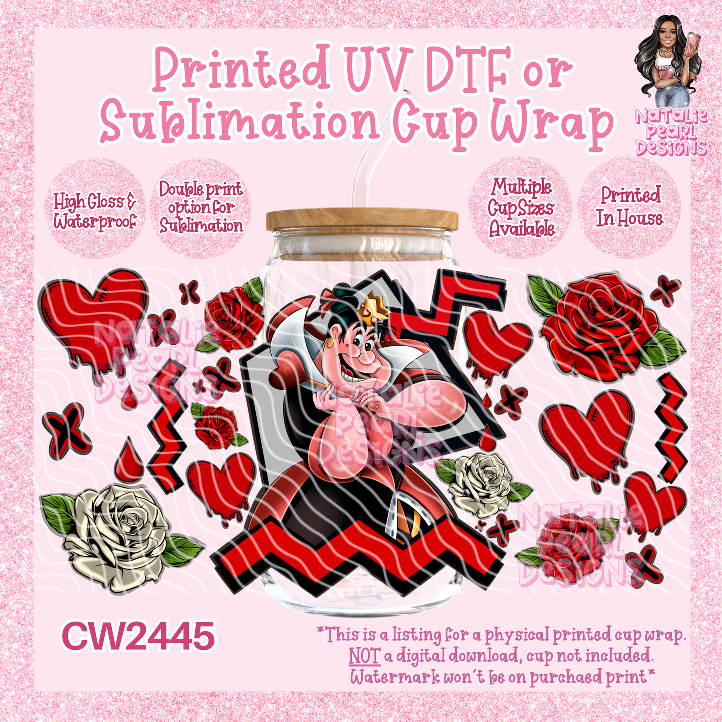 CW2445 UV DTF/SUB Cup Wraps