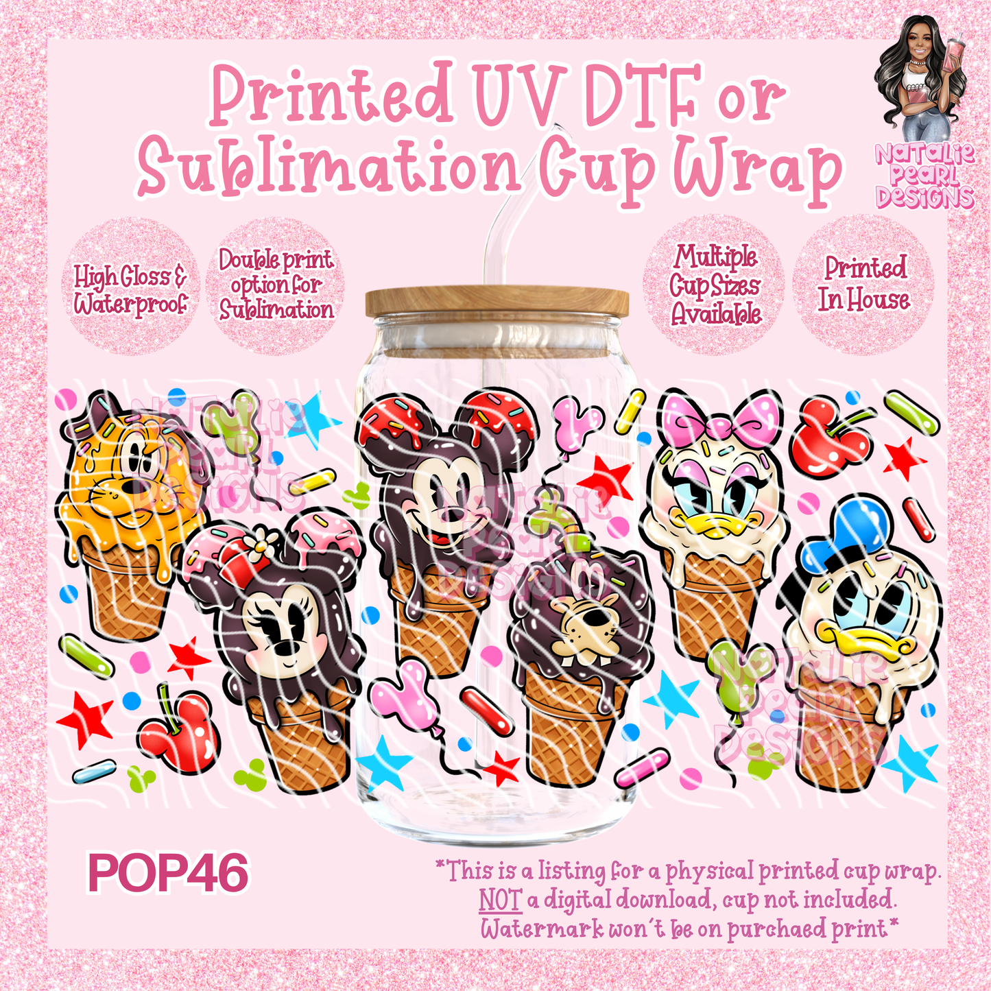 POP46 UV DTF/SUB Cup Wraps