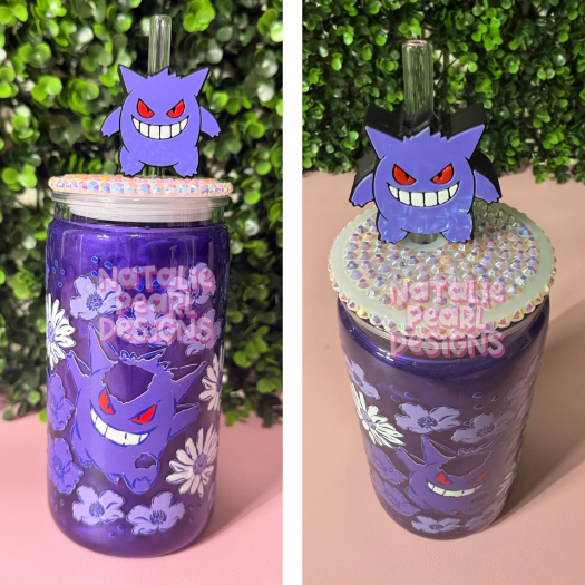 Gengar Cat Eye Snow Globe Tumbler