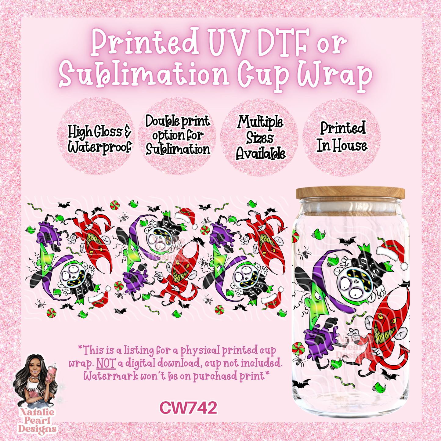 CW742 UV DTF/SUB Cup Wrap
