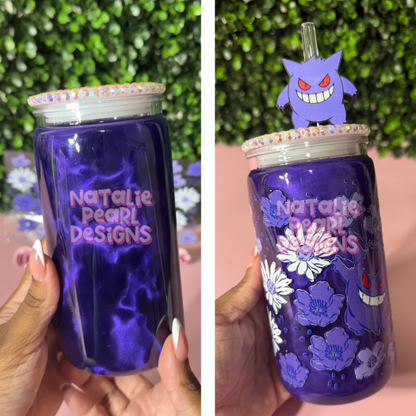 Gengar Cat Eye Snow Globe Tumbler