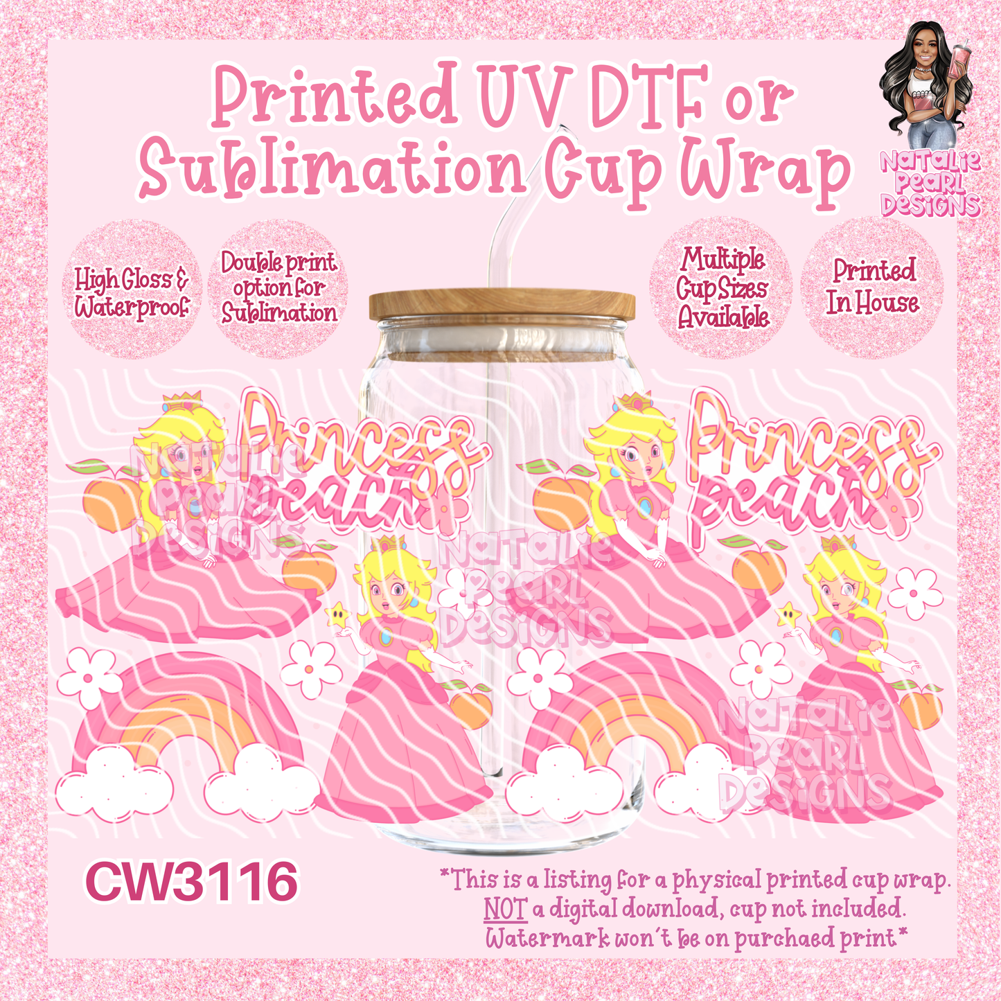 CW3116 UV DTF/SUB Cup Wraps