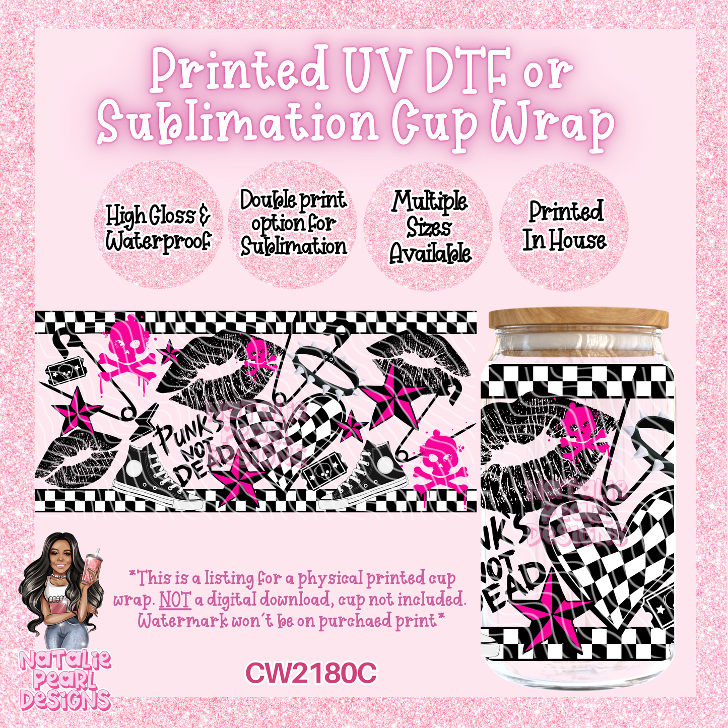 CW2180C UV DTF/SUB Cup Wraps
