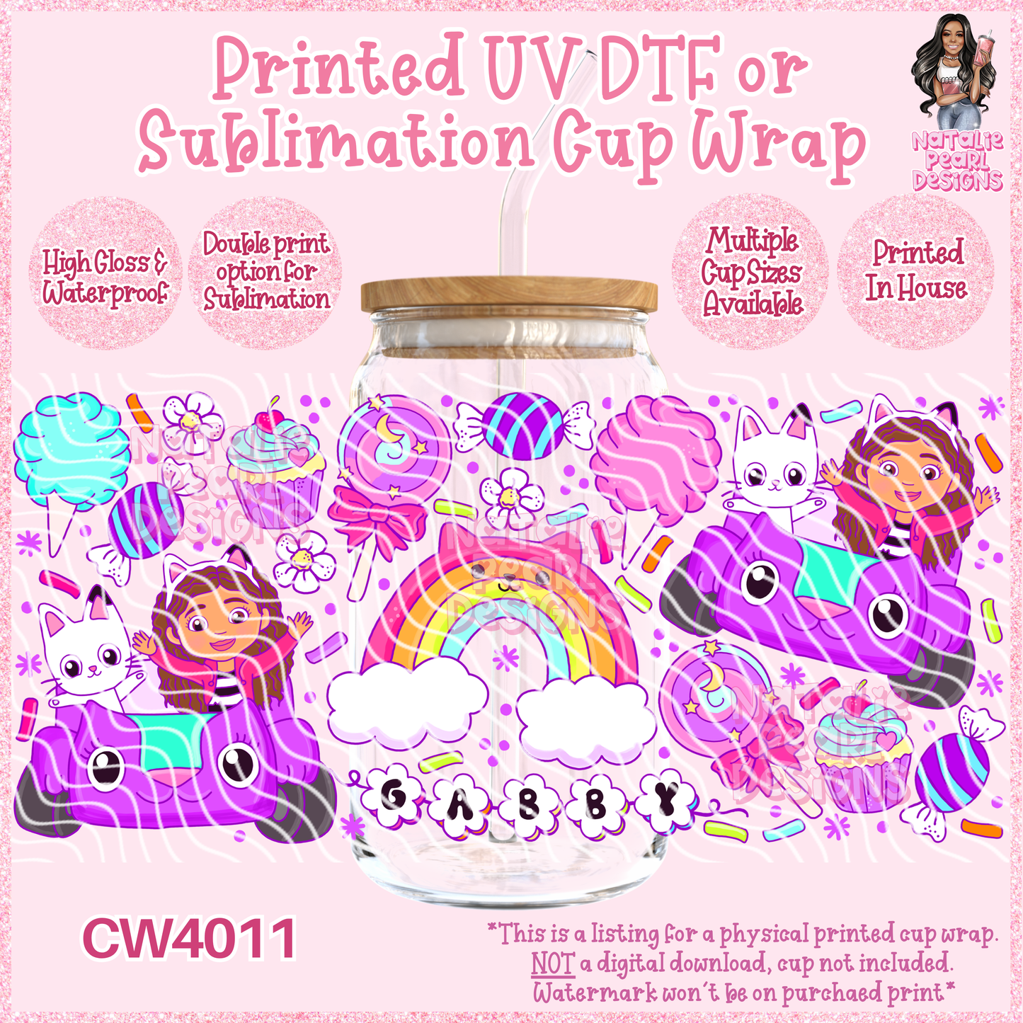 CW4011 UV DTF/SUB Cup Wraps