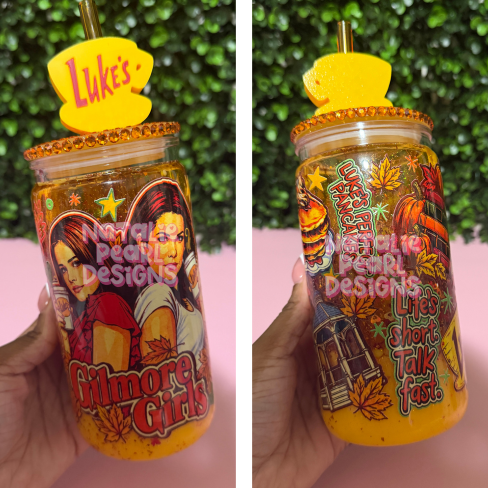 Gilmore Girls Fall Lava Drip Snow Globe Tumbler