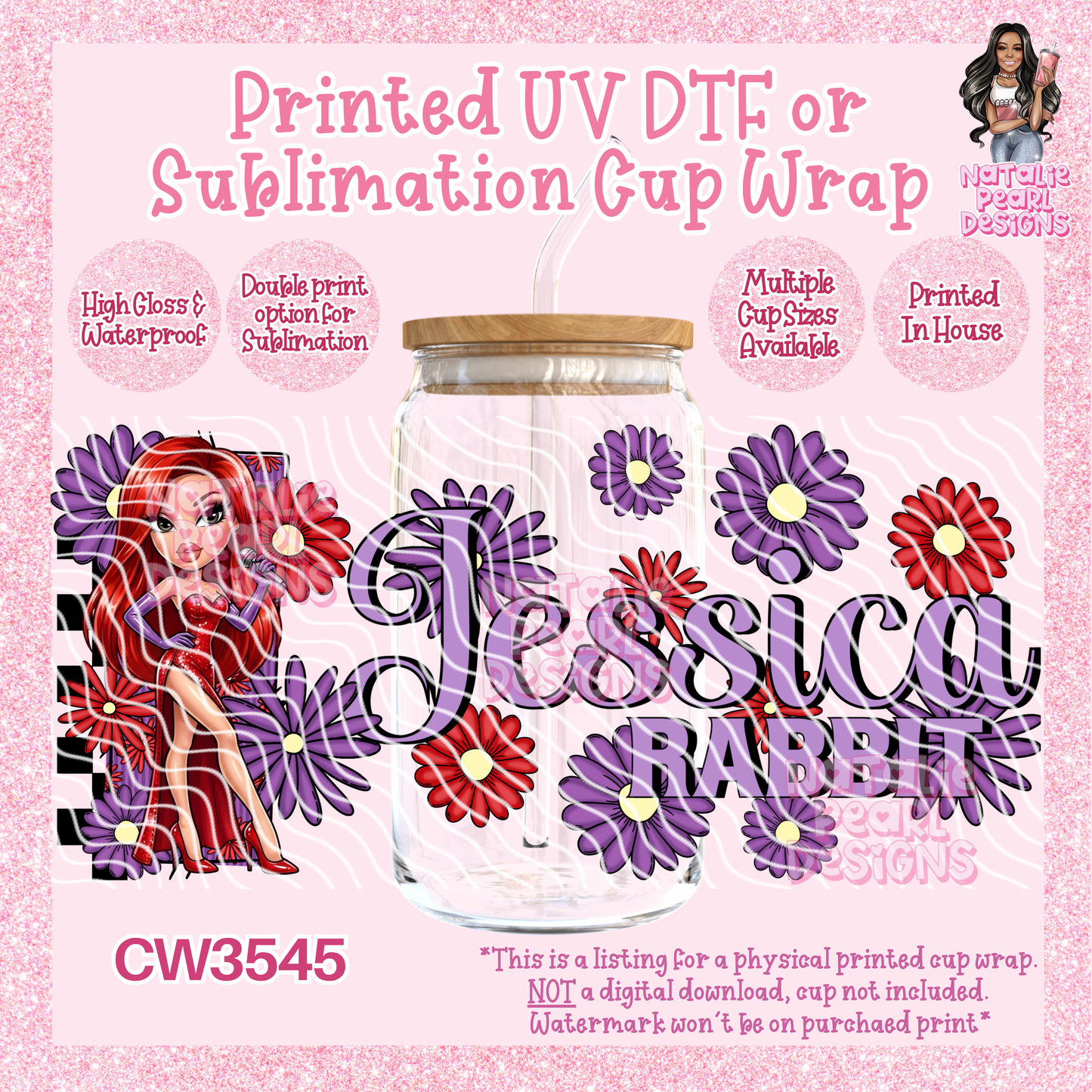 CW3545 UV DTF/SUB Cup Wraps
