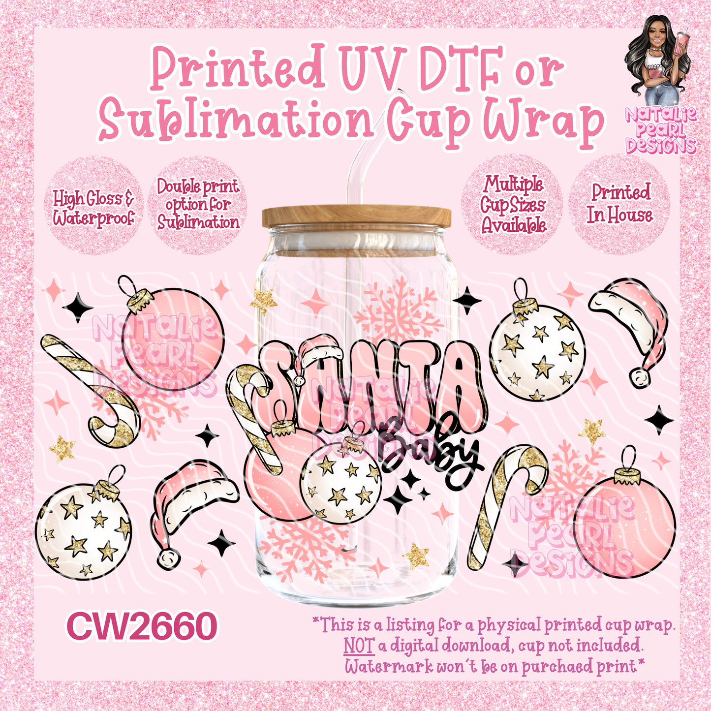 CW2660 UV DTF/SUB Cup Wraps