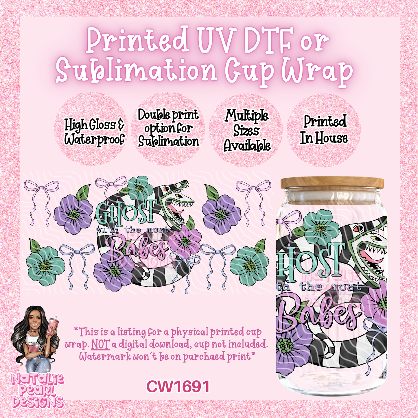CW1691 UV DTF/SUB Cup Wraps