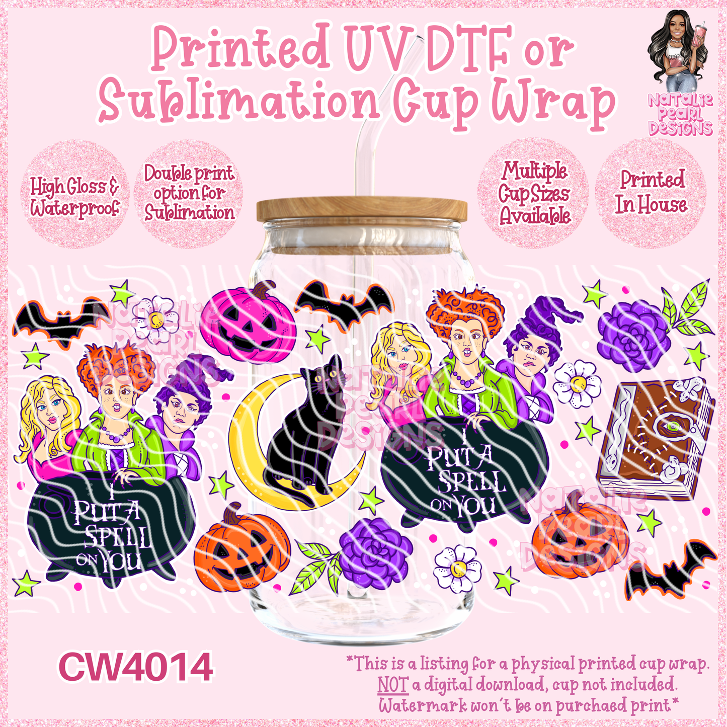 CW4014 UV DTF/SUB Cup Wraps