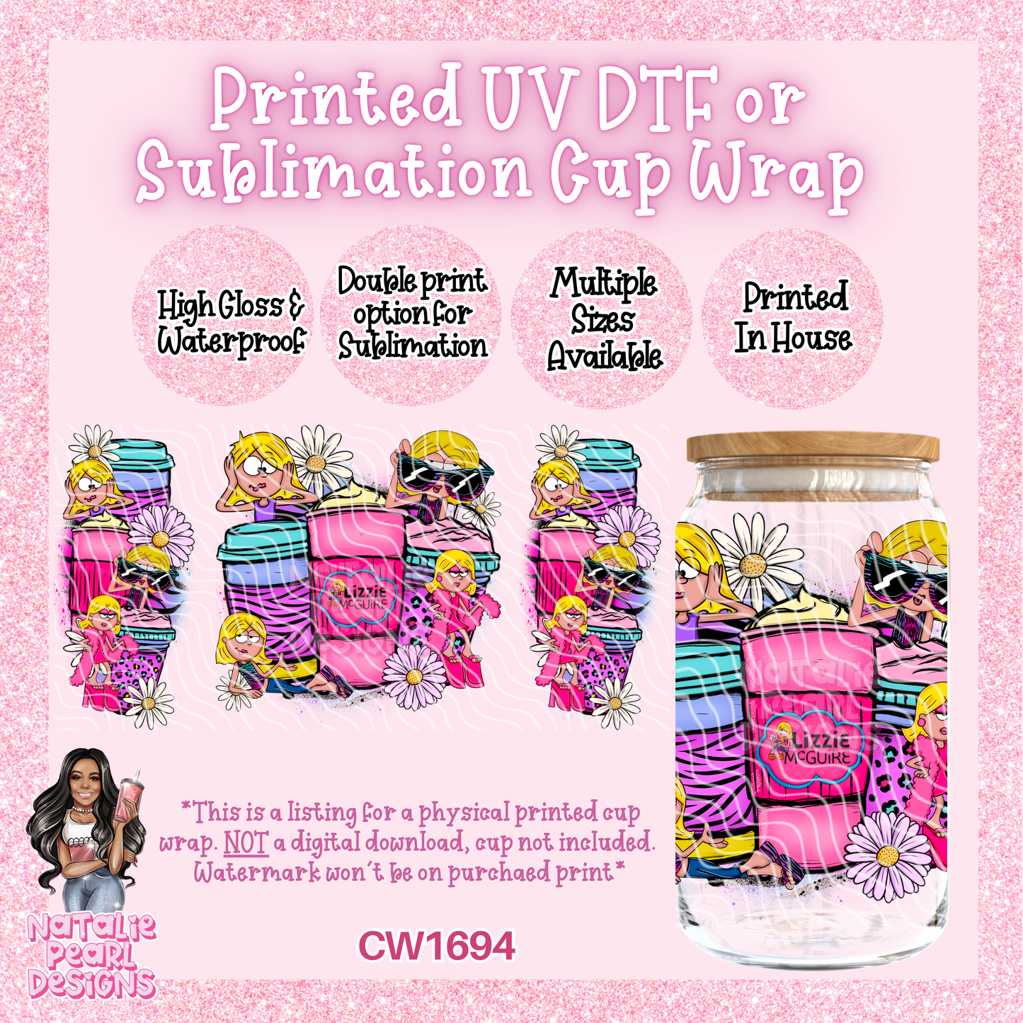 CW1694 UV DTF/SUB Cup Wraps