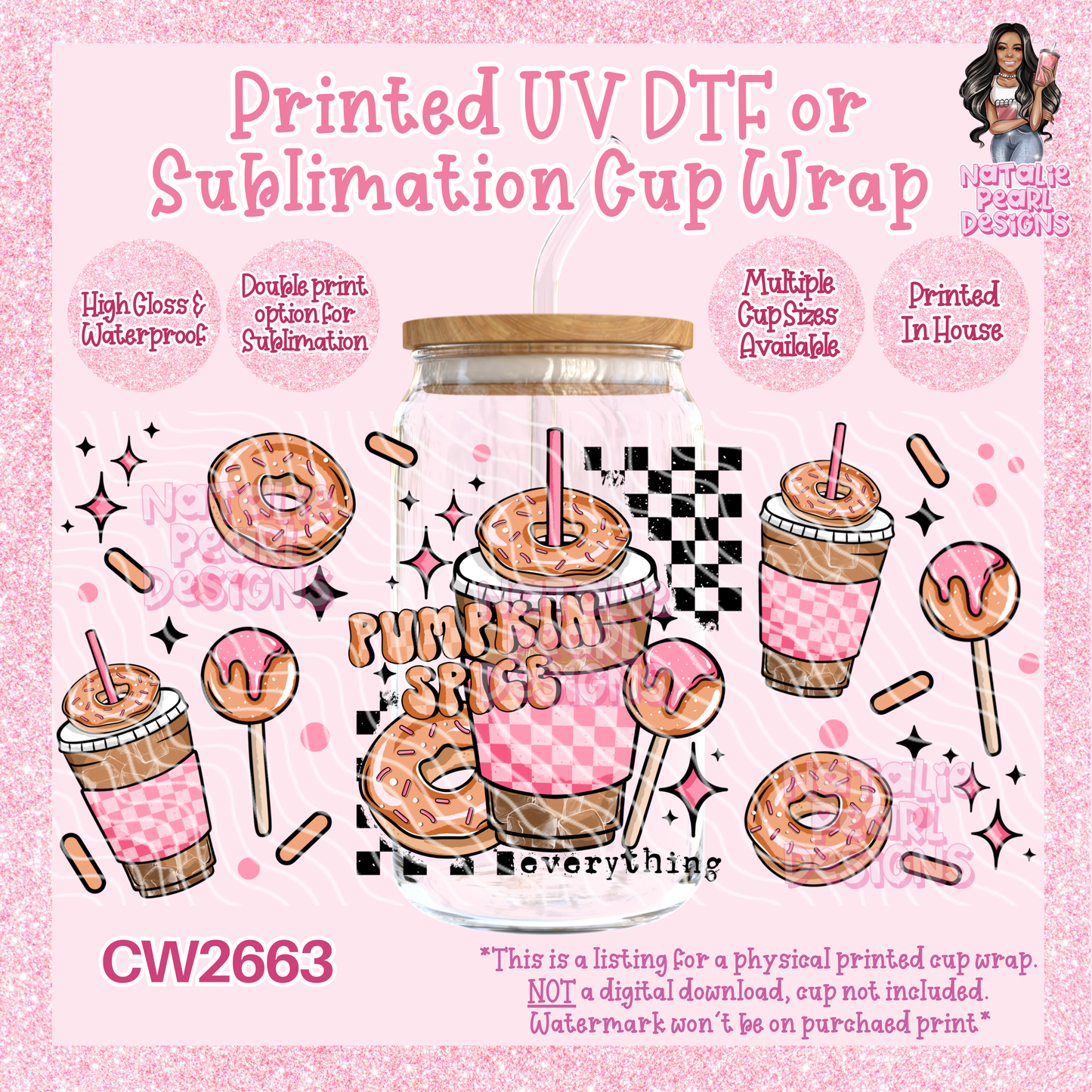 CW2663 UV DTF/SUB Cup Wraps