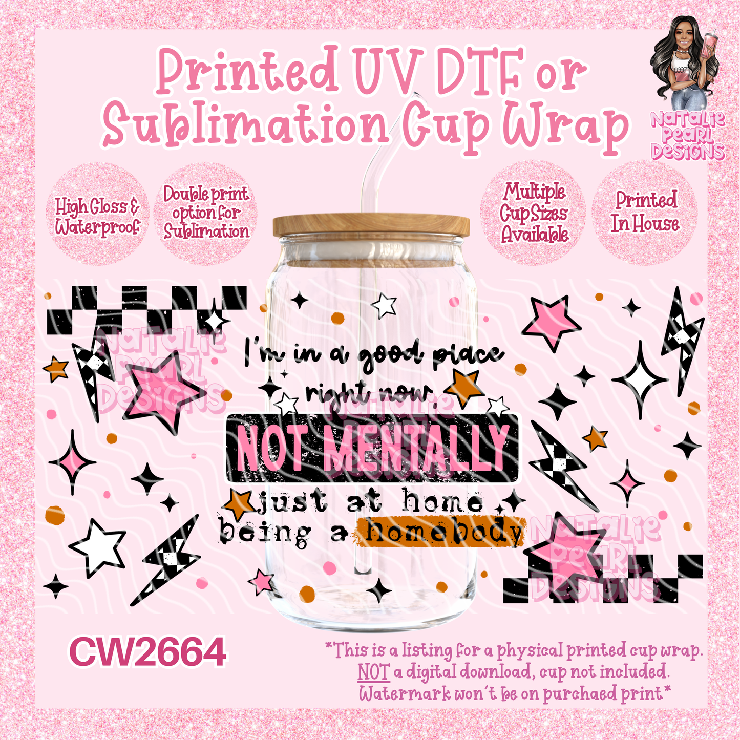 CW2664 UV DTF/SUB Cup Wraps