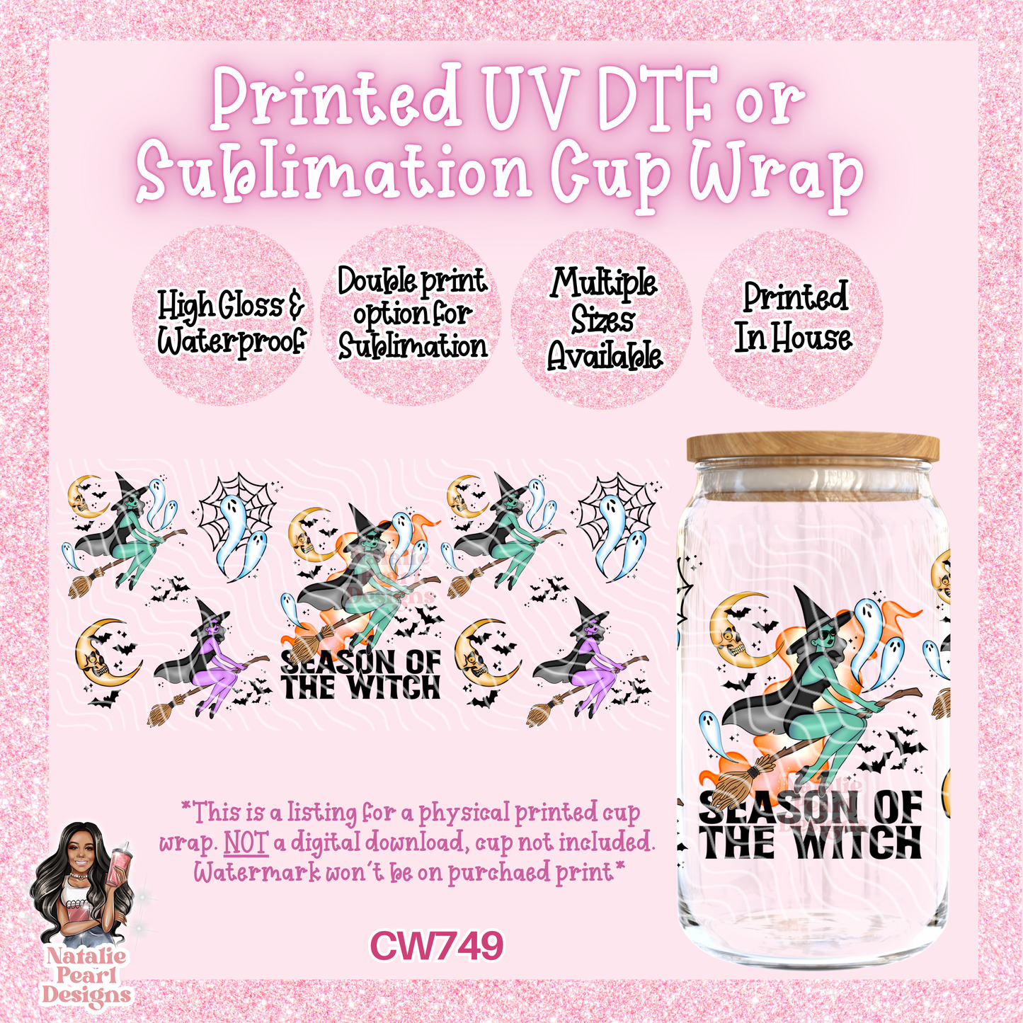 CW749 UV DTF/SUB Cup Wrap
