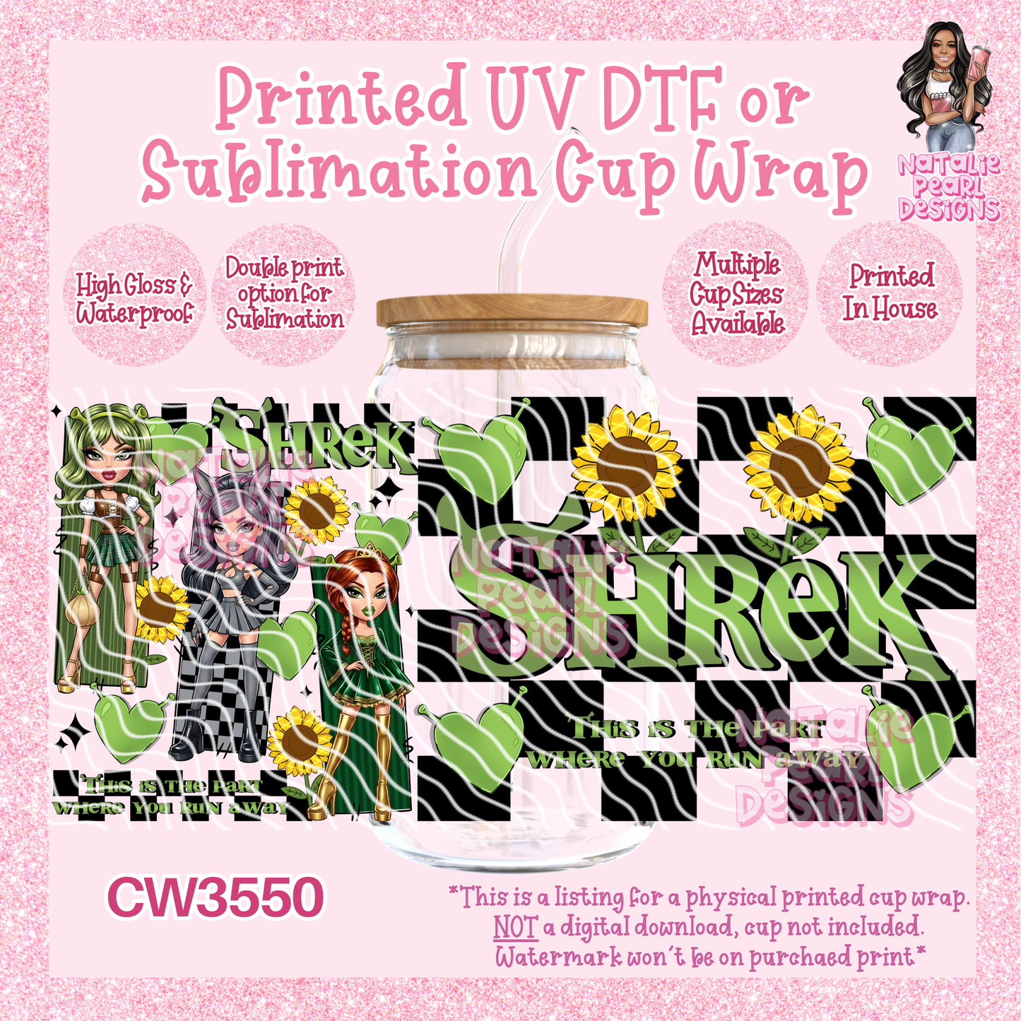 CW3550 UV DTF/SUB Cup Wraps