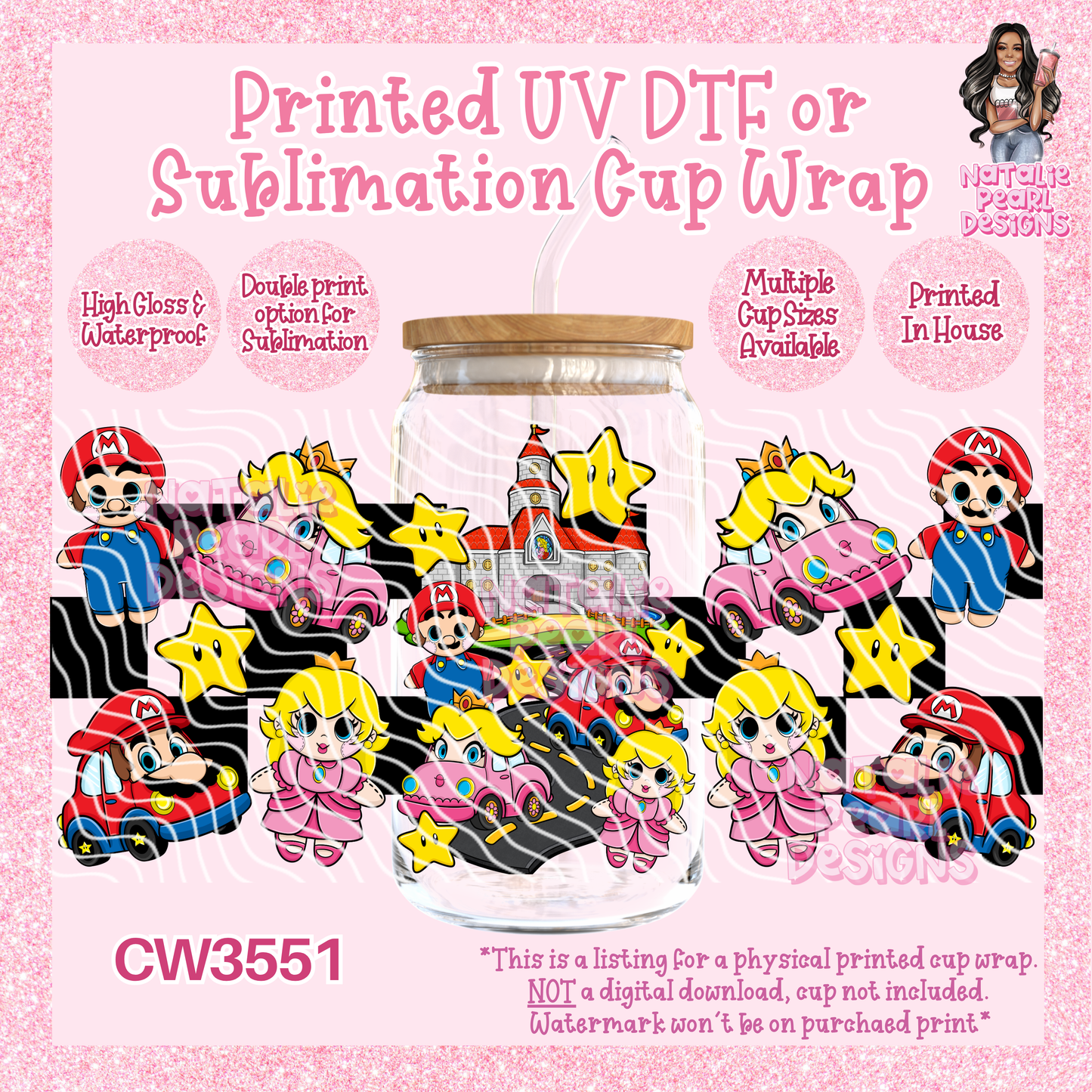 CW3551 UV DTF/SUB Cup Wraps